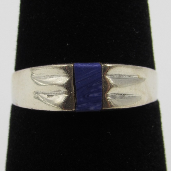 Jewelry - Vintage Size 6.5 Sterling Unknown Purple Ring